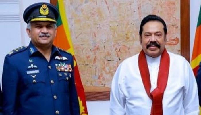سربراہ پاک فضائیہ کی چار روزہ سرکاری دورے پر  سری لنکا آمد