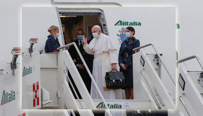 پوپ فرانسس 4 روزہ دورے پر عراق روانہ