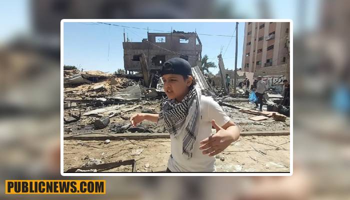 جنگ کا نوحہ بیان کرتے ہوئے فلسطینی بچے کا گانا وائرل