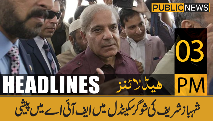 پبلک نیوز ہیڈلائنز، سہ پہر 3 بجے،22 جون 2021