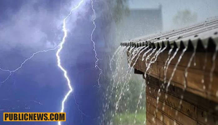 مردان: تیز آندھی اور گرج چمک کے ساتھ بارش