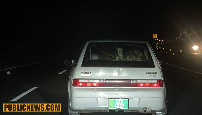 سرکاری گاڑی میں بکروں کو اسلام آبادسے لاہور منتقل کرنے کی تصویر وائرل