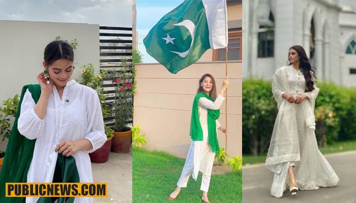 جشن آزادی پر پاکستانی شوبز ستارے