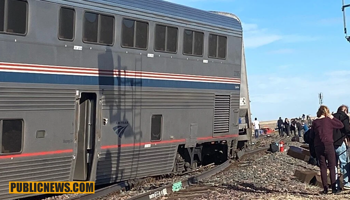 امریکہ میں ٹرین پٹری سے اتر گئی، 3 ہلاک ، درجنوں زخمی