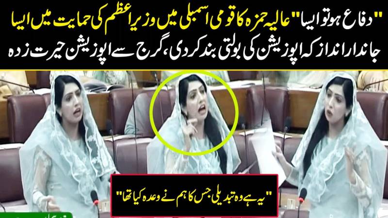 عالیہ حمزہ کی قومی اسمبلی میں دبنگ تقریر، اپوزیشن کی بولتی بند کر دی
