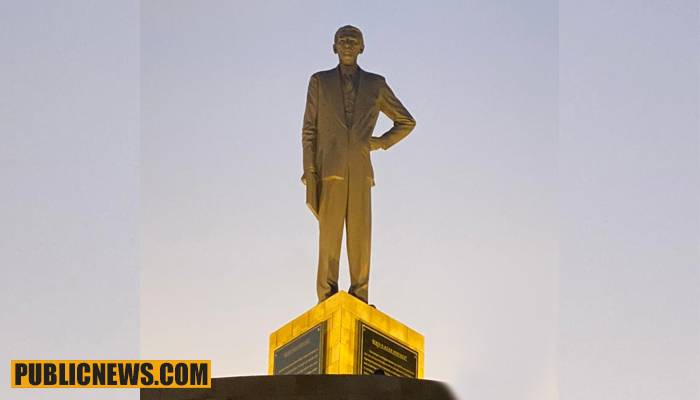 گوادر کی میرین ڈرائیو ایوینیو پر قائد اعظم کا مجسمہ نصب