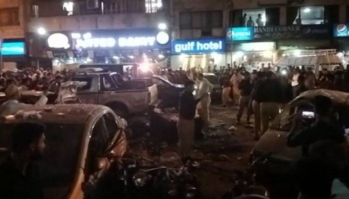 کراچی کے علاقے صدر میں دھماکا ،ایک شخص جاں بحق