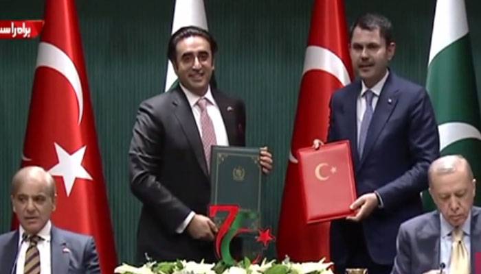 پاکستان اور ترکی کے درمیان 7 مفاہمت کی یادداشتوں پر دستخط