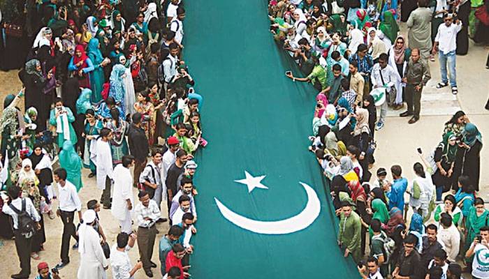 پاکستان کی ڈائمنڈ جوبلی ملی جوش و جذبے کیساتھ منائی جا رہی ہے