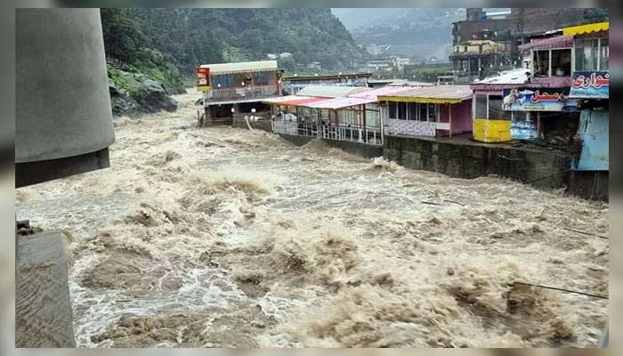 دریائے سوات میں اونچے درجے کے سیلاب نے تباہی مچادی