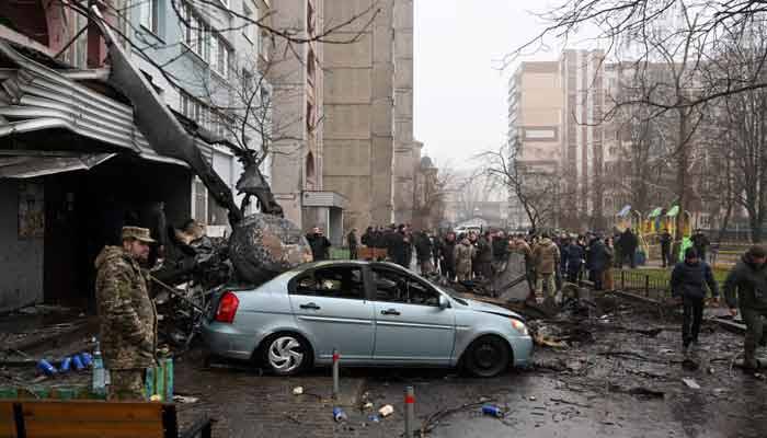 کیف: ہیلی کاپٹر گرنے سے وزیر داخلہ سمیت 18 افراد ہلاک