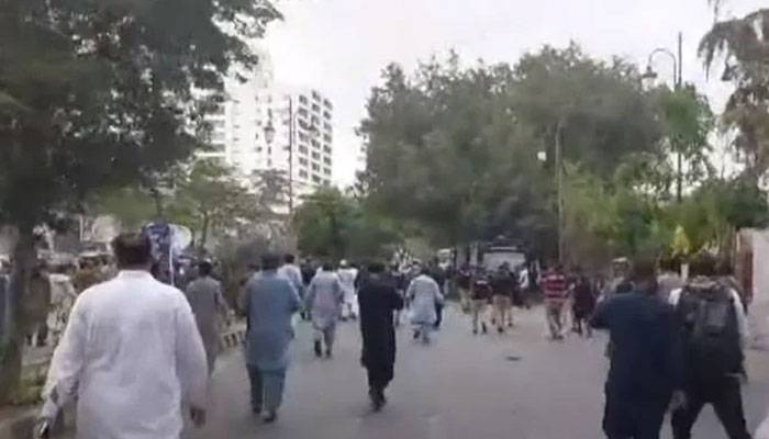 میئرکراچی کاانتخاب،پی پی اورجماعت اسلامی کےکارکنان آمنےسامنے