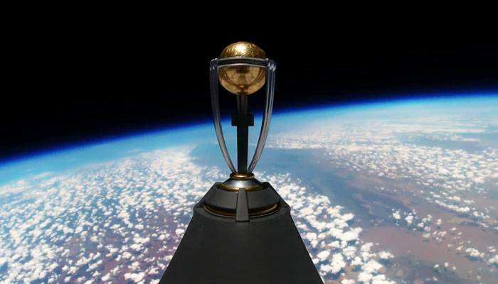 ویڈیو: آئی سی سی کرکٹ ورلڈ کپ 2023 کی ٹرافی کی خلا میں رونمائی
