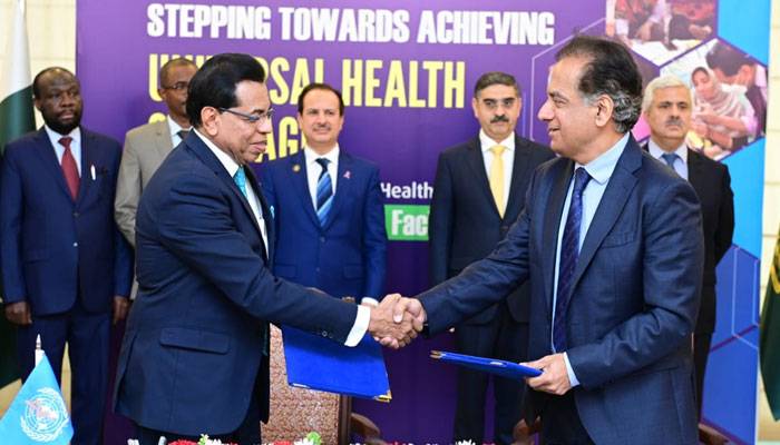پاکستان ، ڈبلیو ایچ او میں‌ صحت کے شعبے میں تعاون کیلئے مفاہمت کی یادداہشت پر دستخط