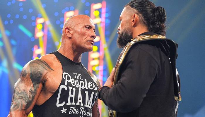 WWE” دی راک “ کی اپنے کزن ” رومن رینز “ سے فائٹ