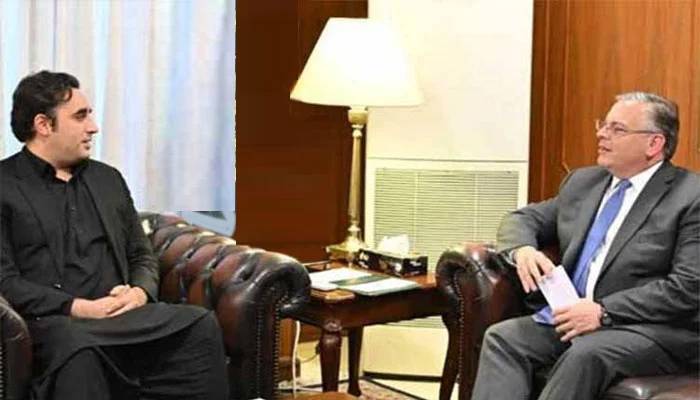 پاکستان میں امریکی سفیر ڈونلڈ بلوم کی بلاول بھٹو سے ملاقات