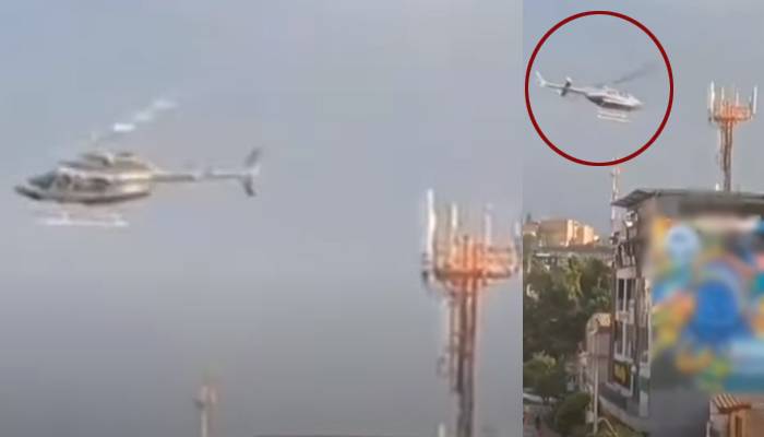ہیلی کاپٹر اڑان بھرتے ہی خوفناک حادثے کا شکار ، واقعہ کی ویڈیو وائرل