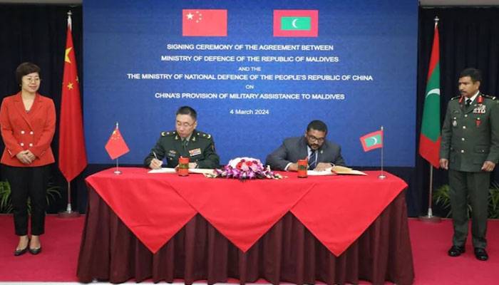 بھارت آؤٹ ،مالدیپ کا چین سے فوجی معاہدہ