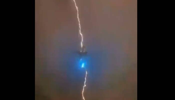 thunder strikes plane