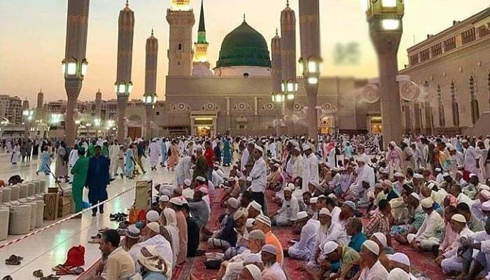 رمضان کے پہلے ہفتے میں مسجد نبویﷺ میں 50 لاکھ سے زائد زائرین آئے