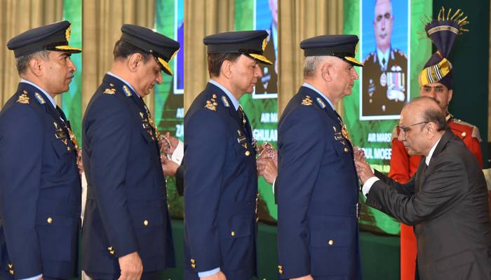 صدر مملکت نےمسلح افواج کے افسران  کو اعلٰی اعزازات سے نواز دیا