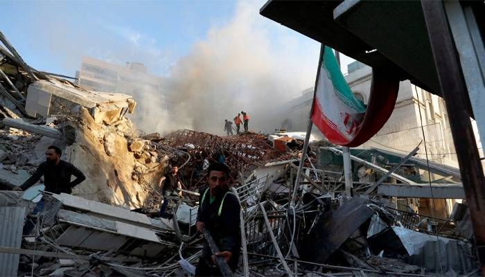 شام:ایرانی سفارتخانےپر اسرائیلی حملہ،2سینئر کمانڈر سمیت 5 افراد شہید،پاکستان کی مذمت