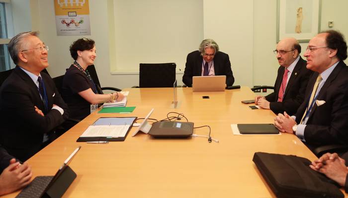  وزیر خزانہ اورنگ زیب کی امریکی معاون ڈونلڈ لو سے اہم ملاقات