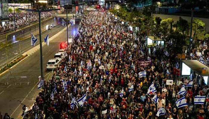 اسرائیل میں ایک بار پھر وزیراعظم نیتن یاہو کیخلاف احتجاج