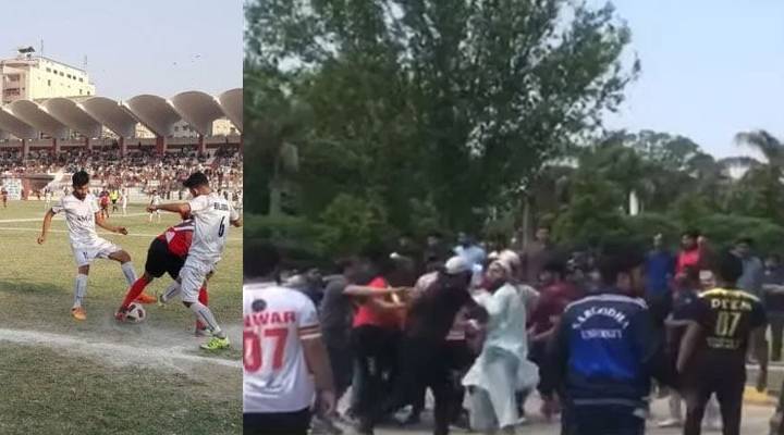 یونیورسٹی آف سرگودھا: فٹبال کا میدان جنگ میں تبدیل