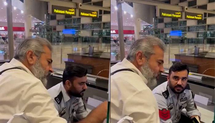 ایئرپورٹ پر صحافی عمران ریاض کے ساتھ ںاخوشگوار واقعہ؛ ویڈیو دیکھیں