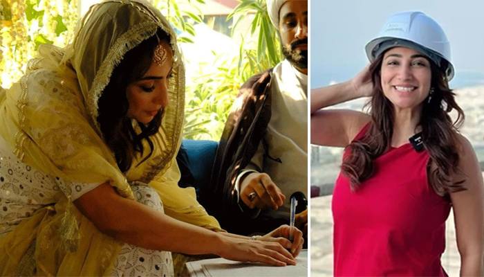 پاکستان کی معروف اداکارہ انوشےاشرف شادی کے بندھن میں بندھ گئیں