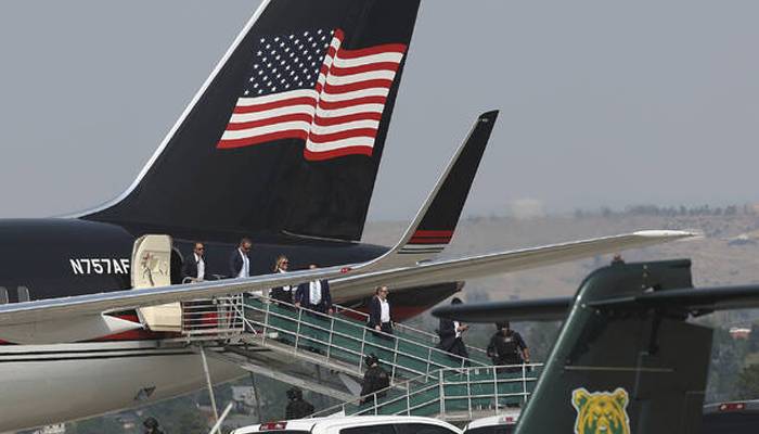 trump plane emergency landing