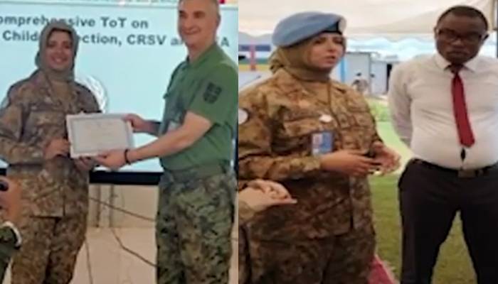 2 pak army women officers honored by UN