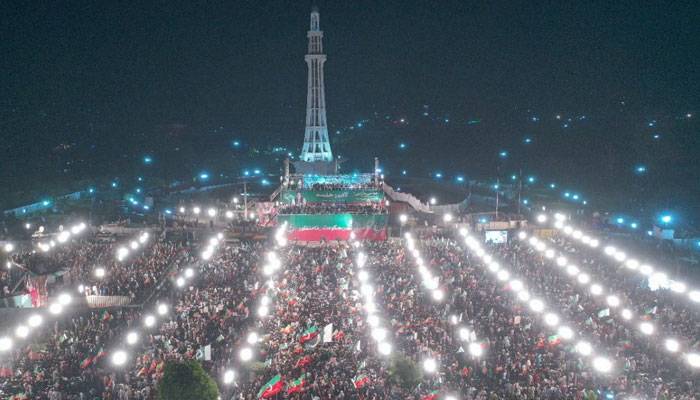 پی ٹی آئی کو مینار پاکستان پر جلسہ کرنے کی مشروط اجازت مل گئی