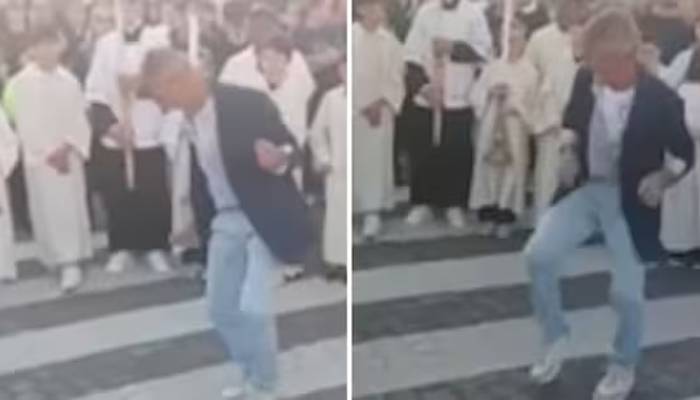 grandfather dance on funeral of grandson