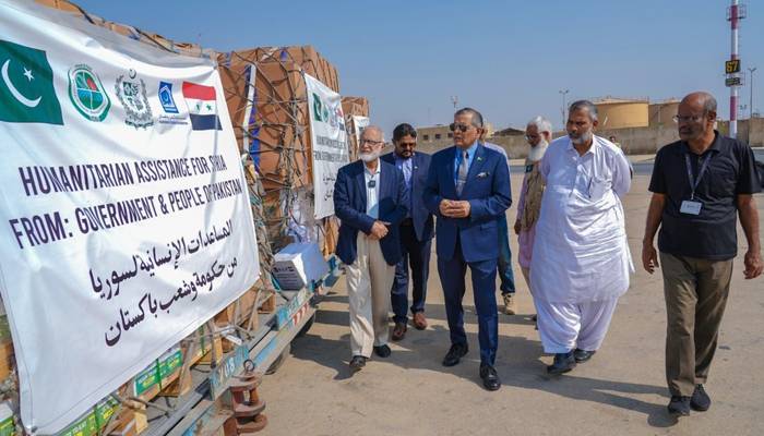 فلسطین اورلبنان کے متاثرین کیلئے الخدمت فاؤنڈیشن کی امدادی کھیپ دمشق کیلئے روانہ 