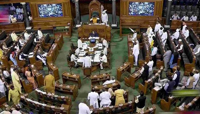 indian parliamnet session adjourned