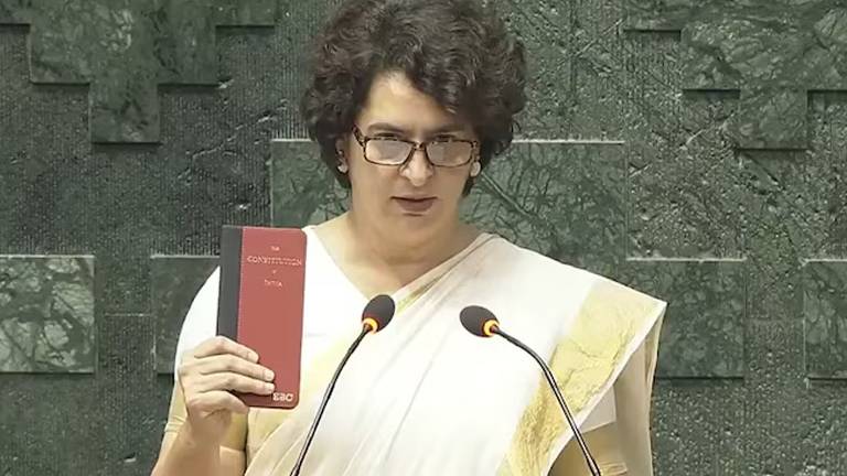 priyanka gandhi took oath