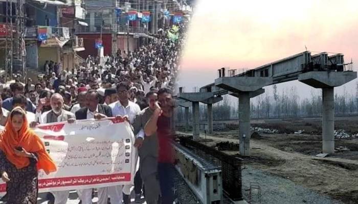 مقبوضہ کشمیر میں سیٹلائٹ کالونیوں کی تعمیر کیخلاف کسانوں،سرگرم کارکنوں کا احتجاج