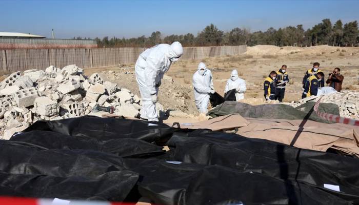 mass graved recovered from syria