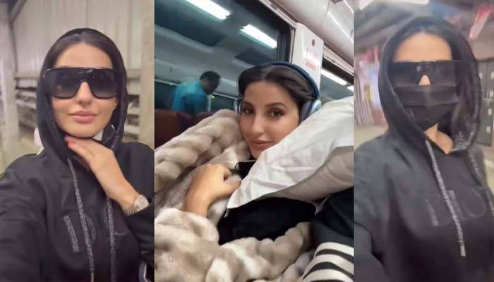 دوران سفر نورا فتیحی کو منہ چھپانا پڑ گیا،ویڈیوسوشل میڈیاپروائرل