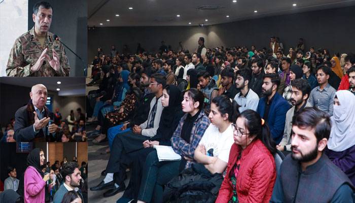 ڈی جی آئی ایس پی آر کی یوایم ٹی لاہور کے اساتذہ، طلباء کیساتھ خصوصی نشست