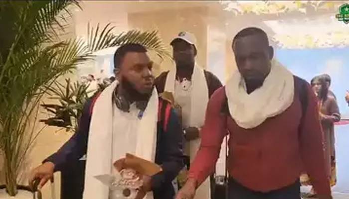 west indies team reached pak