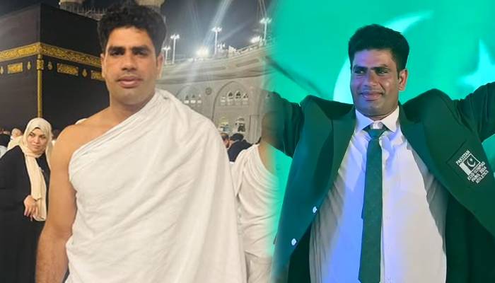  اولمپک گولڈ میڈلسٹ ارشد ندیم نے عمرے کی سعادت حاصل کرلی