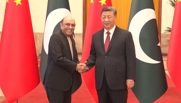 صدر آصف زرداری کی چینی صدر سے ملاقات، سی پیک سمیت اہم امور پر گفتگو