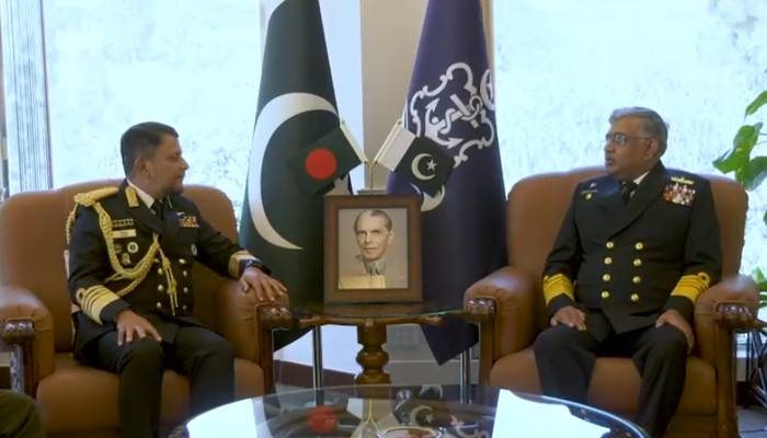 بنگلہ دیش بحریہ کے نیول چیف کا نیول ہیڈ کوارٹرز کا دورہ 