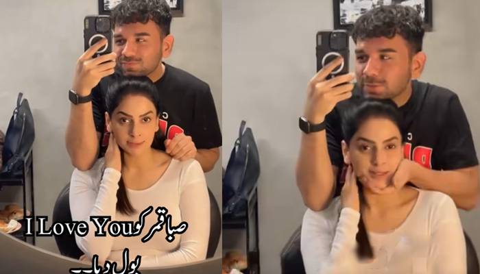 میک اپ آرٹسٹ کیساتھ اداکارہ صبا قمر کی وائرل ویڈیو نے نئی بحث چھیڑدی