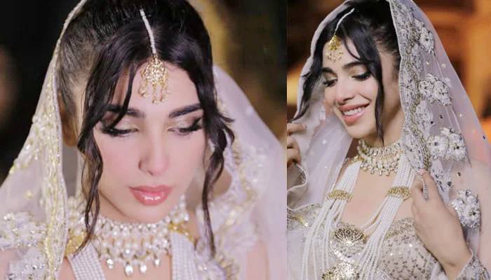 سونیا حسین کا برائیڈل فوٹو شوٹ، شادی سے متعلق سوالوں پر چپ سادھ لی