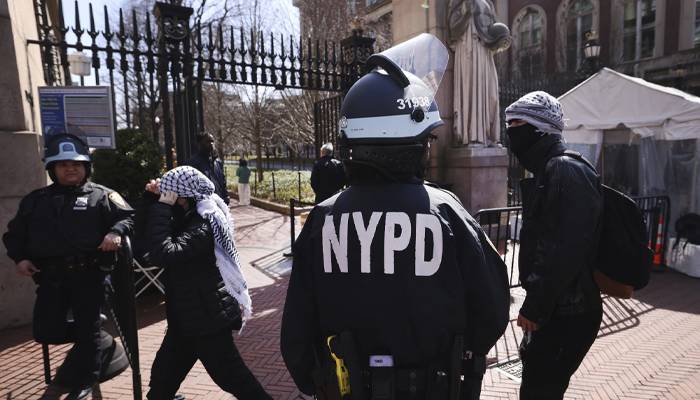 Woman who protested at Columbia University arrested