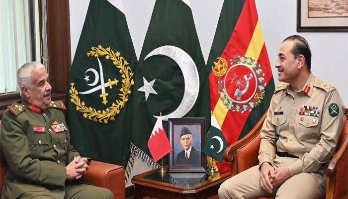 بحرین فوج کے کمانڈر کی آرمی چیف جنرل سید عاصم منیر سے ملاقات،باہمی دلچسپی کے امور پر تبادلہ خیال